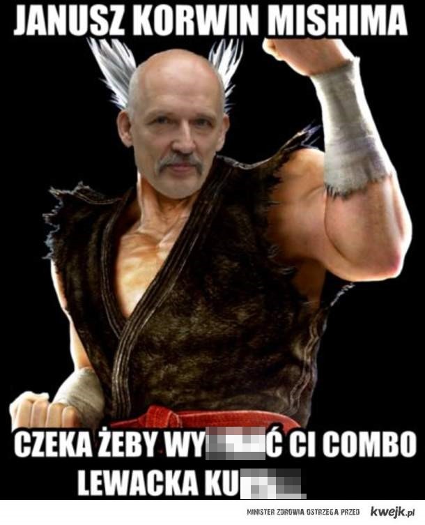 Janusz Korwin-Mikke uderzył Michała Boniego - reakcja internautów