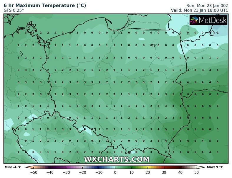 Temperatura będzie nieznacznie przekraczać 0 st. C