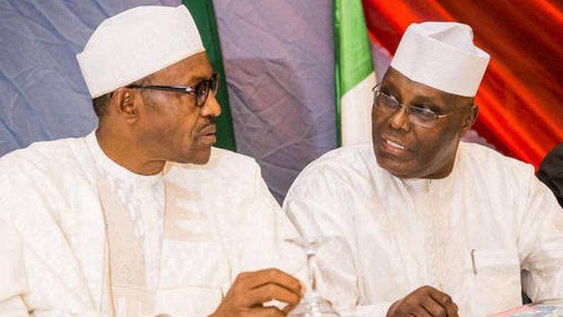 President Muhammadu Buhari (left) and Atiku Abubakar (right) are the two major candidates for the February 16 presidential election