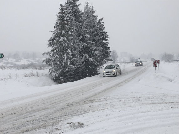 Atak zimy na Podhalu 17.01.2023