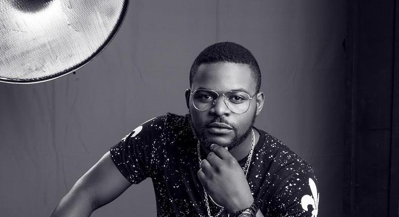 Sepia image of Falz captured by Paul Ukonu Photography