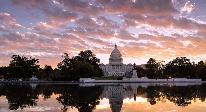 Capitol Hill sunset