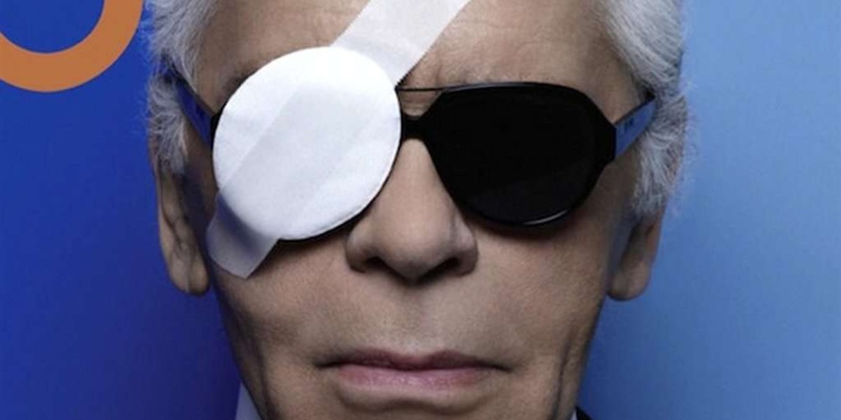 Karl Lagerfeld okładka i-D 2012