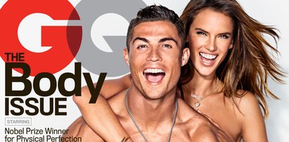 Prawie nagi Cristiano Ronaldo i seksowna modelka. Odważna sesja. ZOBACZ