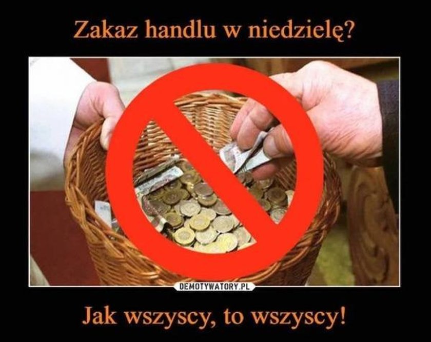 Internauci o zakazie handlu w niedzielę. Najlepsze memy