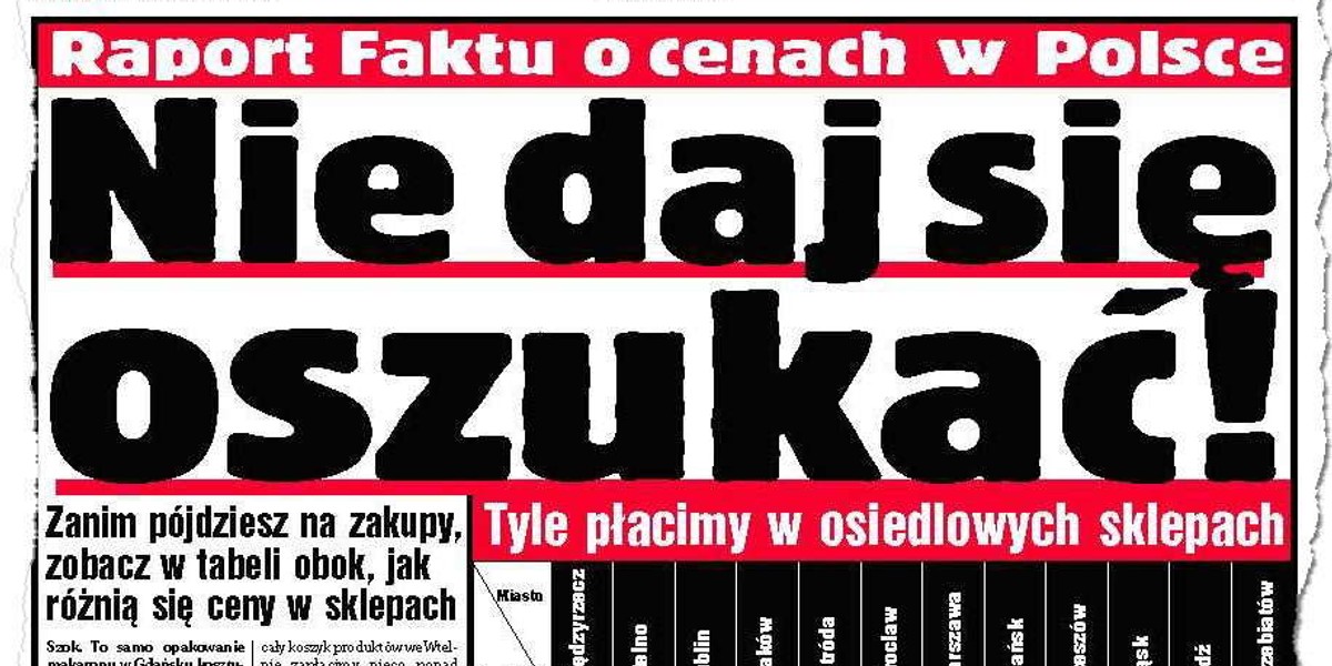 Nie daj się oszukać