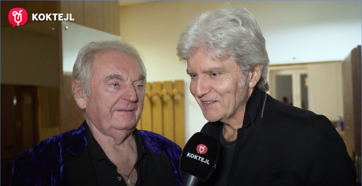 Spevák Peter Stašák a zabávač Štefan Skrúcaný.