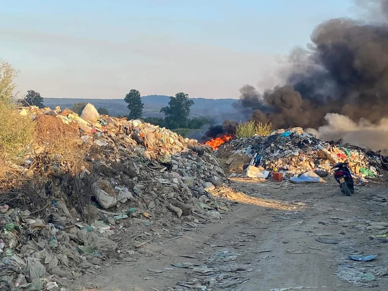 Bujanovac, požar na deponiji