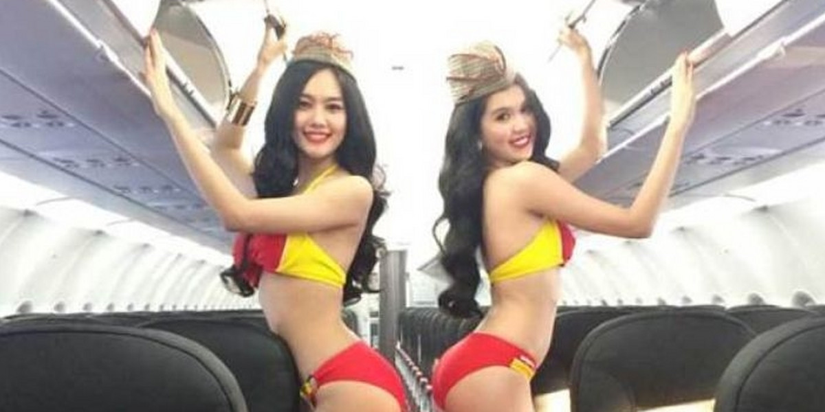 Pólnagie stewardessy VietJet