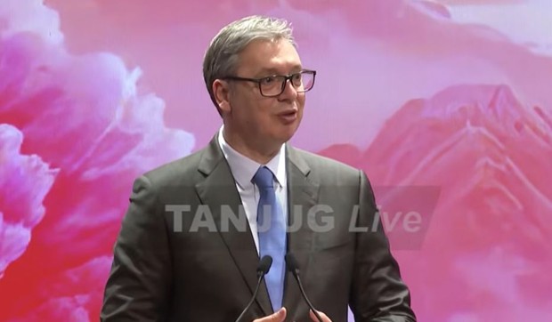 Aleksandar Vučić na otvaranju izložbe