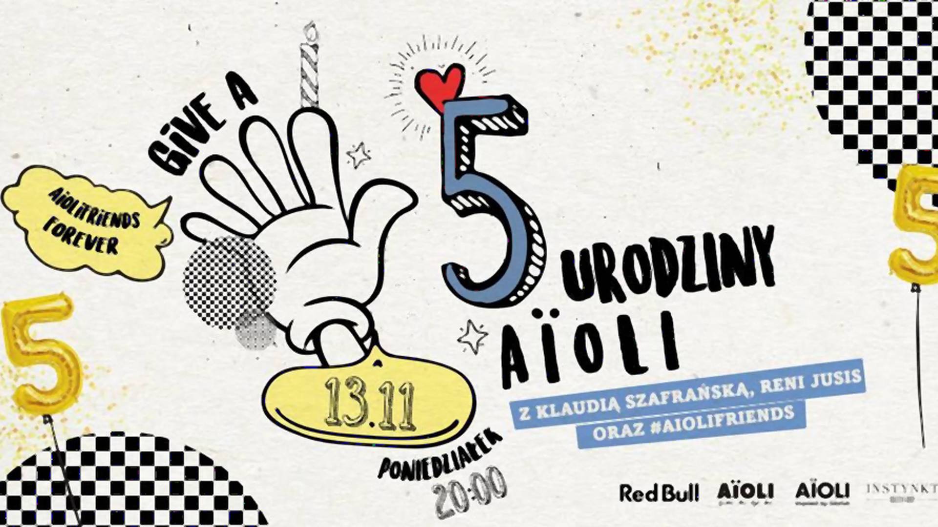 13 listopada śpiewamy sto lat dla AïOLI! To już 5 urodziny