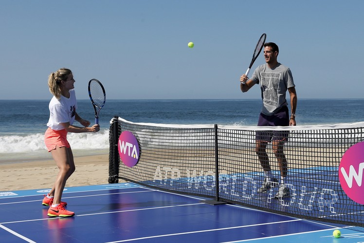 Eugenie Bouchard i Juan Martin del Potro promowali turniej w Meksyku