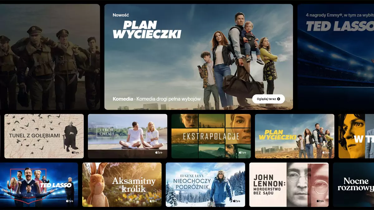 Apple TV+ ma bardzo bogatą ofertę filmów i seriali