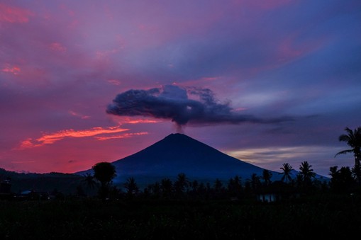 Mount Agung Eruption In Bali