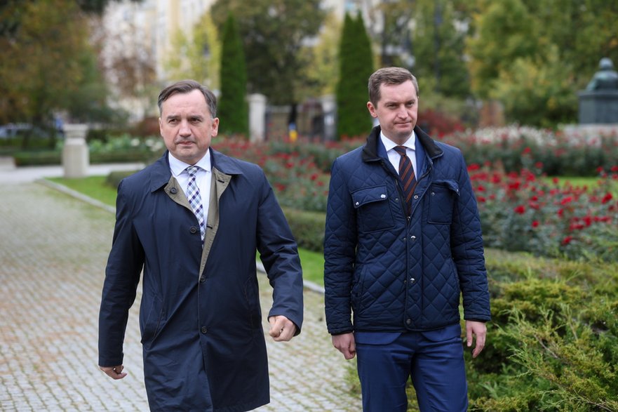 Sebastian Kaleta i Zbigniew Ziobro, 9 października 2023 r.