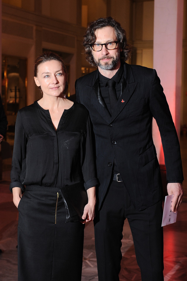Szymon Majewski z żoną