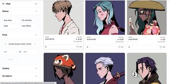 Anime NFTs called Azukis are seeing $300 million in sales volume