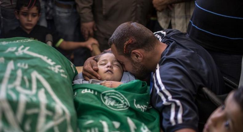 Israeli strike on Hamas in Gaza kills Palestinian woman, child