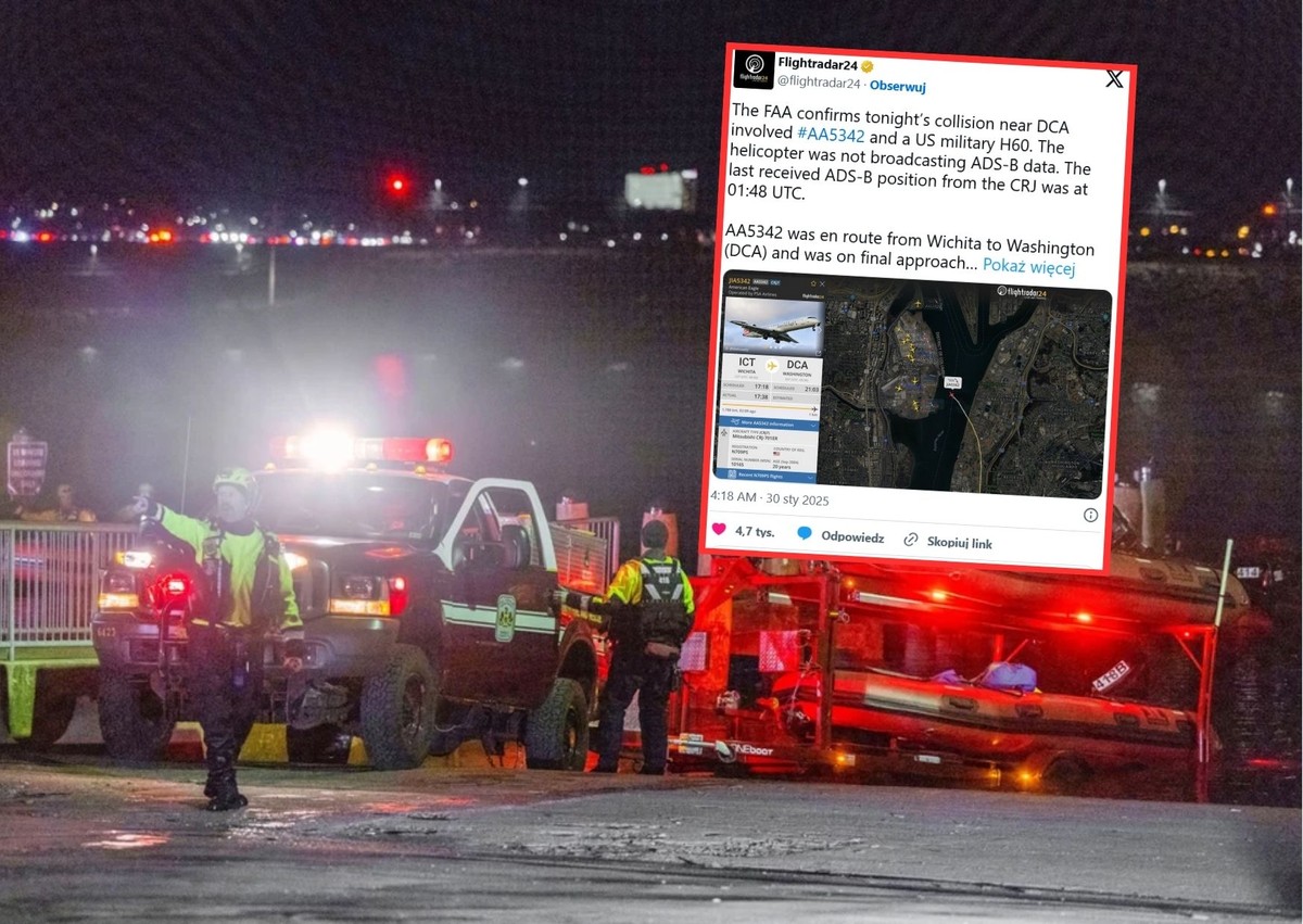 Katastrofa samolotu w USA