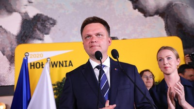 Szymon Hołownia po ogłoszeniu wyniku pierwszej tury wyborów prezydenckich