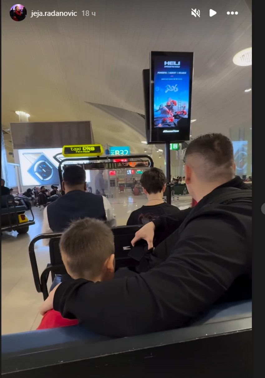 Sloba Radanović sa porodicom u Dubaiju 