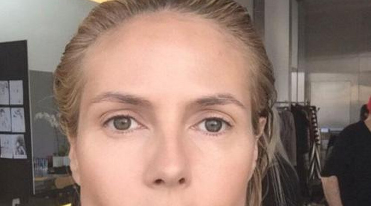 Hoppá! Smink nélkül nem is olyan jó bőr Heidi Klum - fotó