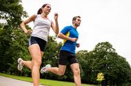 Kobieta mężczyzna zdrowie bieganie maraton
