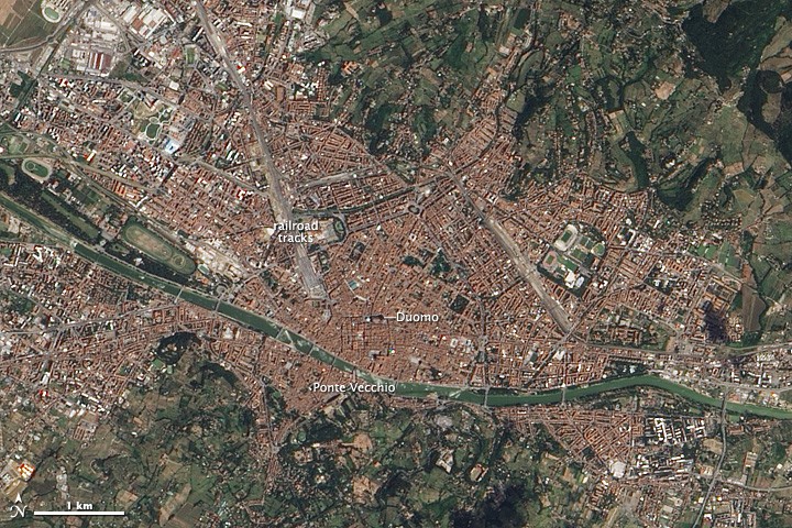 Florencja. Fot. dzięki uprzejmości NASA / JPL-Caltech