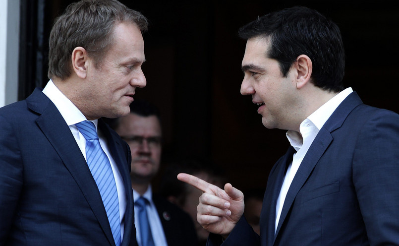 Donald Tusk i Aleksis Tsipras spotkali się w Atenach