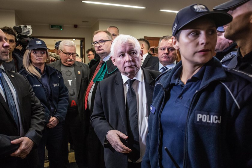 Jarosław Kaczyński prosił o pomoc policję