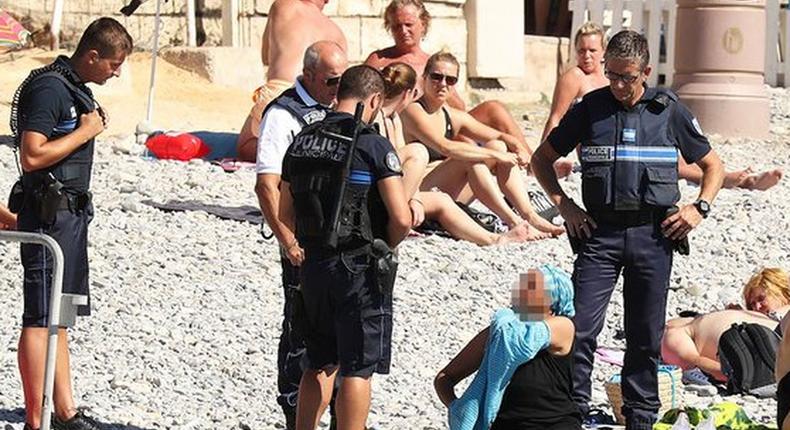 Woman forced to take off her clothes in France