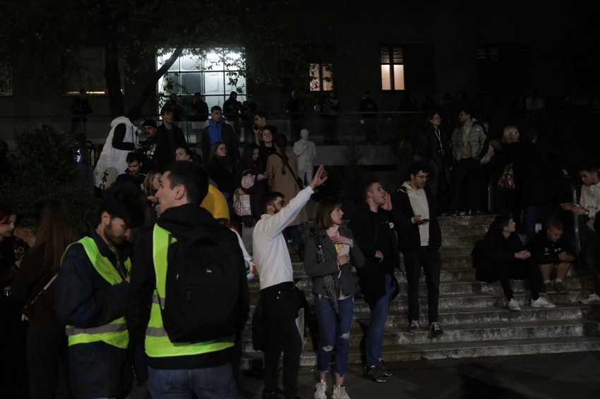 Protest ispred RTS-a