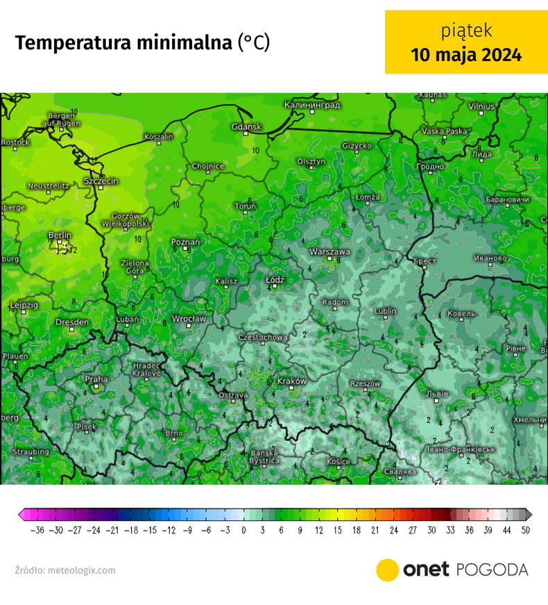 W nocy znów możliwe są przymrozki