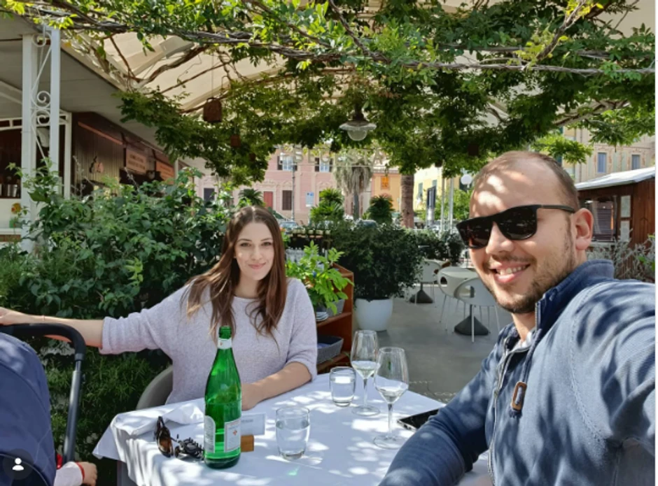 Dušan Mandić sa ženom