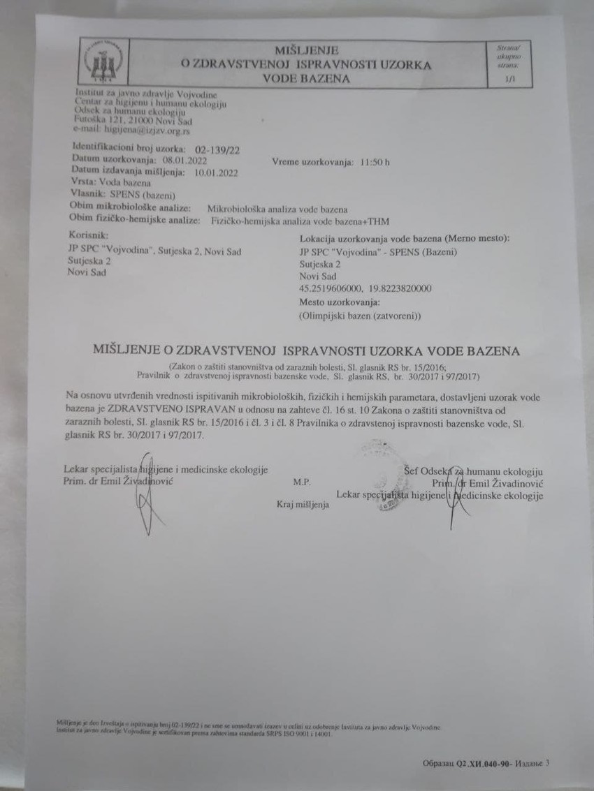 Provera kvaliteta vode