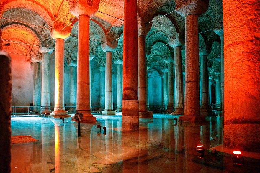 Basilica Cistern w Stambule, Turcja