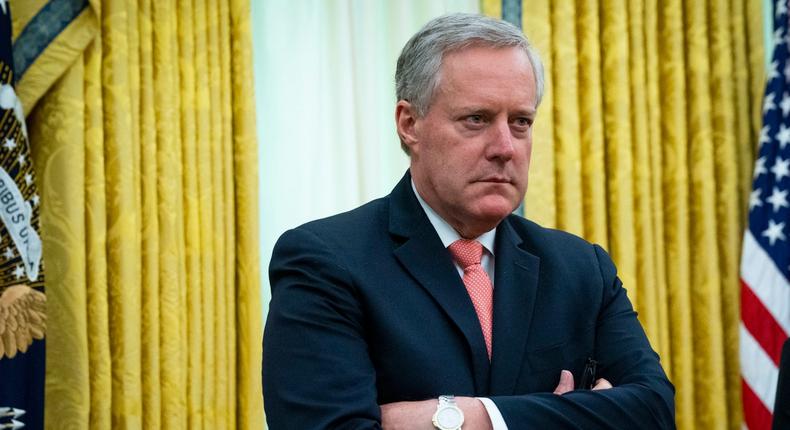 Trump's chief of staff Mark Meadows.
