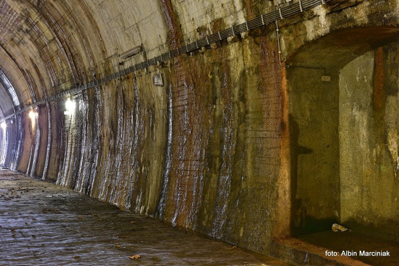 Tunel schronowy dla pociągu sztabowego z czasów II wojny światowej w Strzyżowie