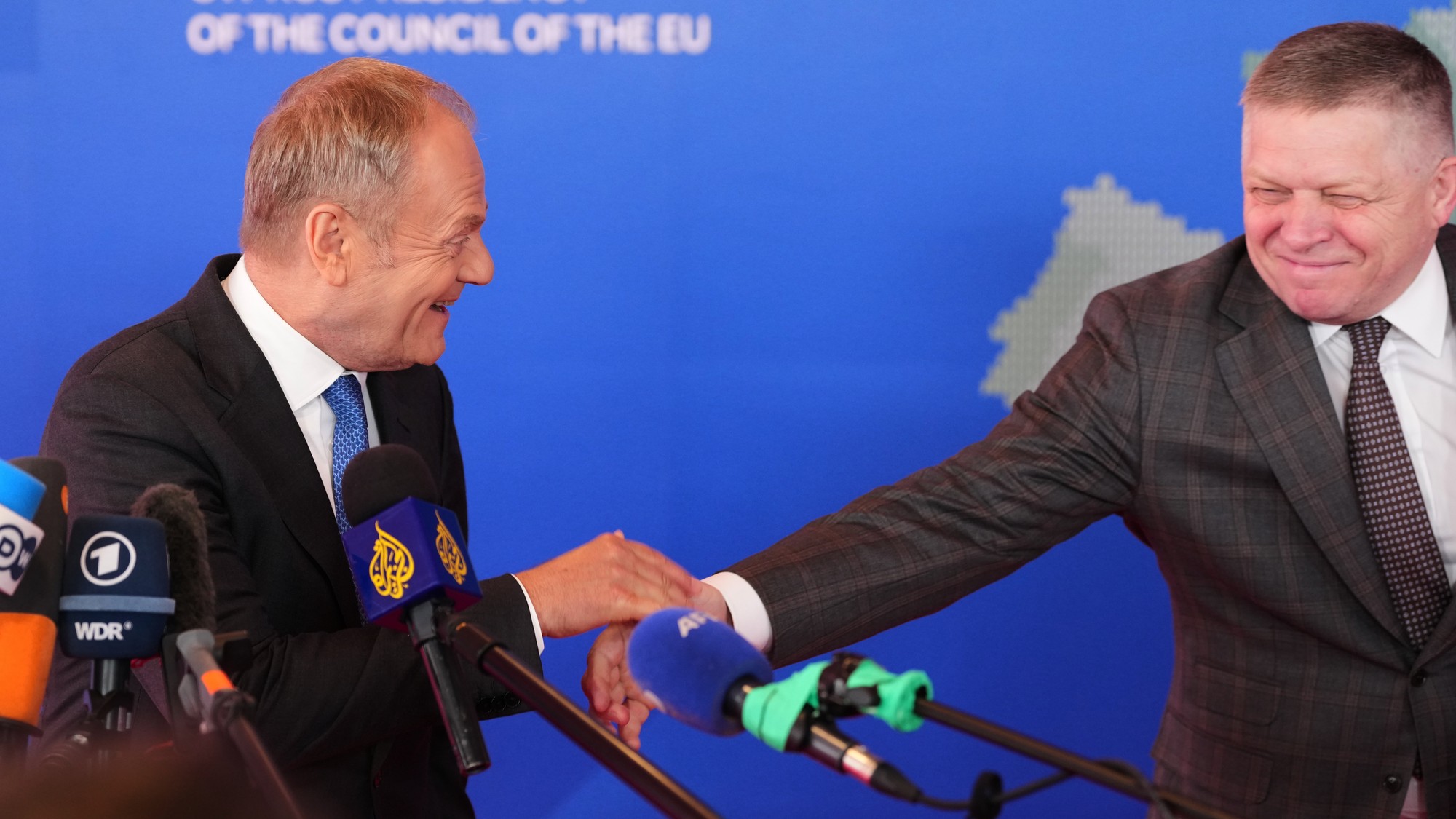 Donald Tusk a Robert Fico. 