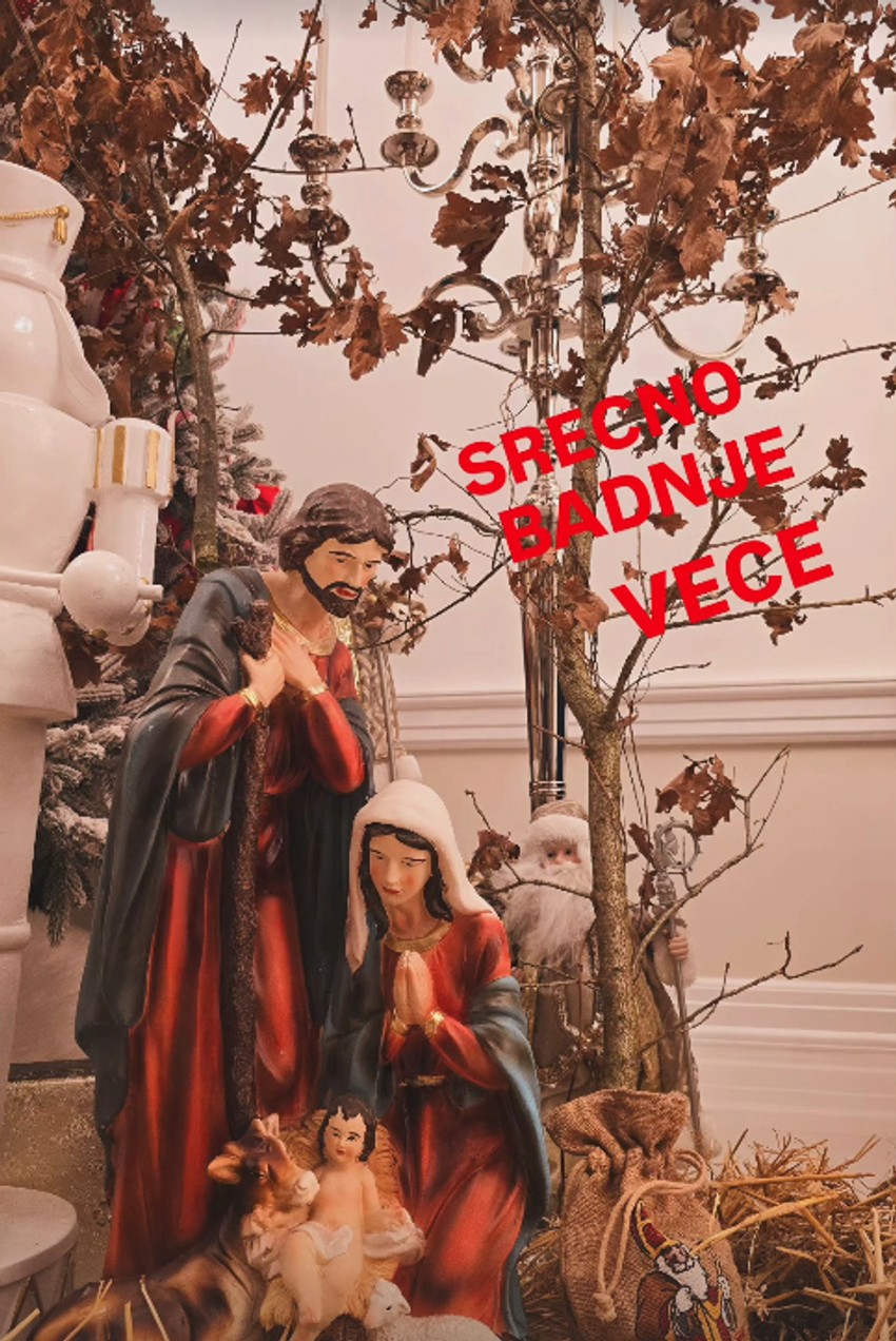 Dragana Mirković proslavlja Badnje veče