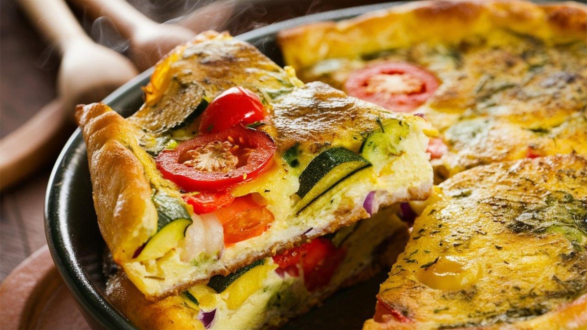 Frittata z warzywami to szybkie i pyszne danie na obiad