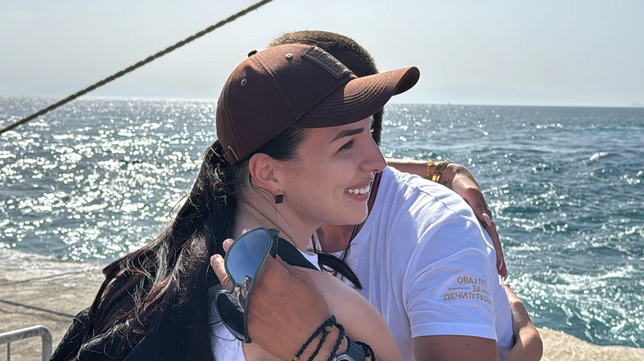 Novinarka Blic TV Aleksandra Aleksov dočekala Nikolu Rokvića