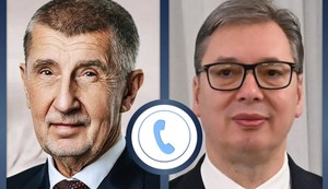 Andrej Babiš i Aleksandar Vučić