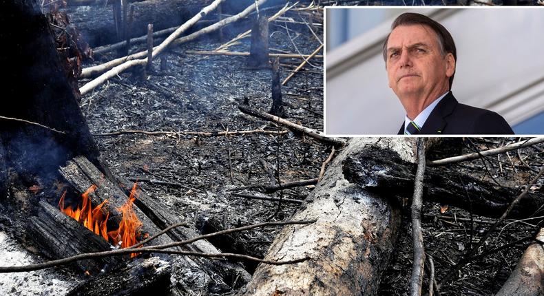 Amazon rainforest fire Bolsonaro