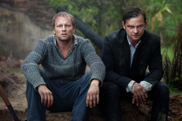 Ireneusz Czop i Maciej Stuhr w filmie 'Pokłosie'