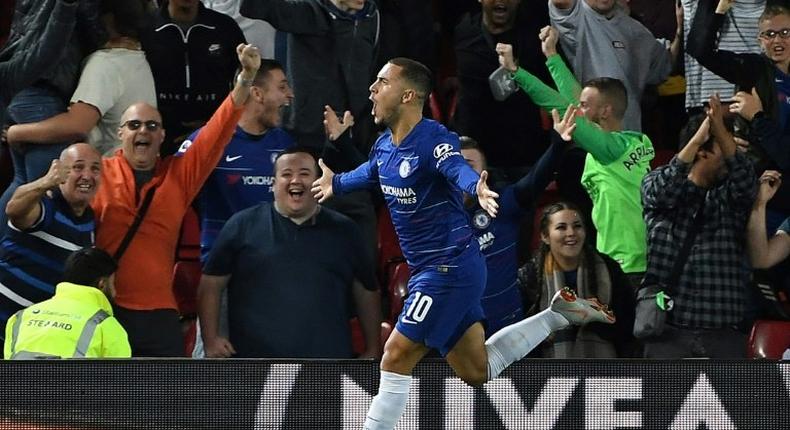 Eden Hazard came off the bench to score Chelsea's winner in a 2-1 League Cup victory over Liverpool at Anfield