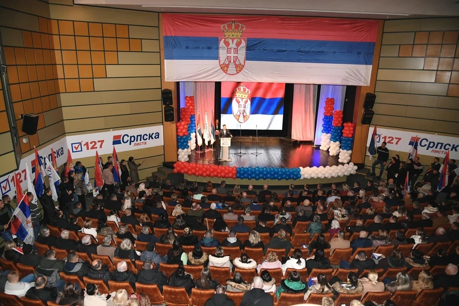 Miting Srpske liste u Leposaviću