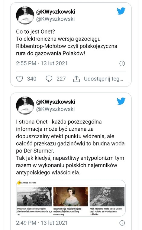 Ringier Axel Springer Polska poda Krzysztofa Wyszkowskiego do sądu za obraźliwe słowa o Onecie ...