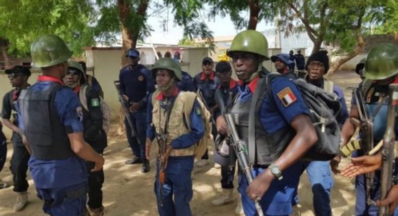 NSCDC officials on duty. (TheGuradianNigeria)