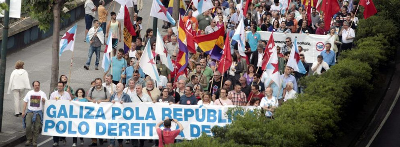 Protesty przeciwników monarchii. Fot. EPA/CABALAR